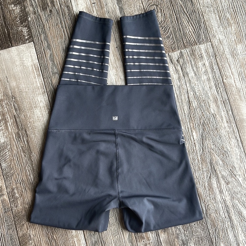 Z By Zobha Carbon Stripe Com-Pression Leggings, M… - image 3